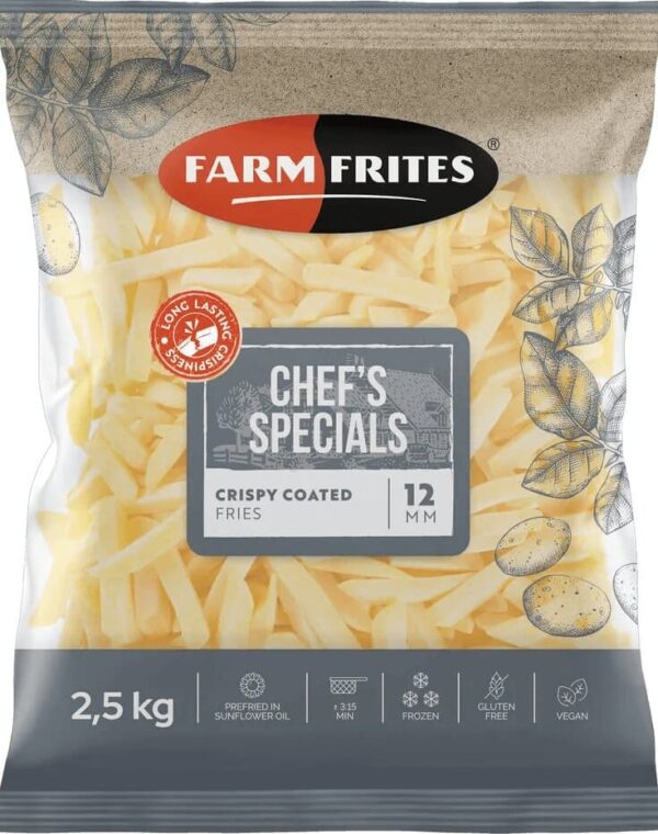 ΠΑΤΑΤA FARM CRISPY COATED 12/12 (5*2.5kg)