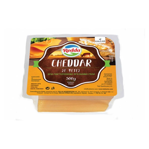 CHEDDAR ΦΕΤΕΣ REDDA 450gr (12*450gr)