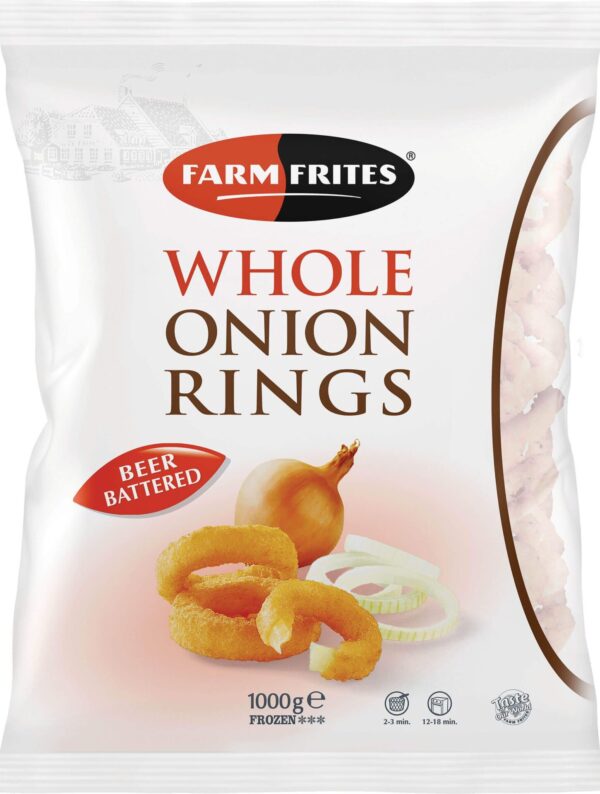 ΡΟΔΕΛΕΣ (Onion Rings) BEERBATTERED FARM (6*1kg)